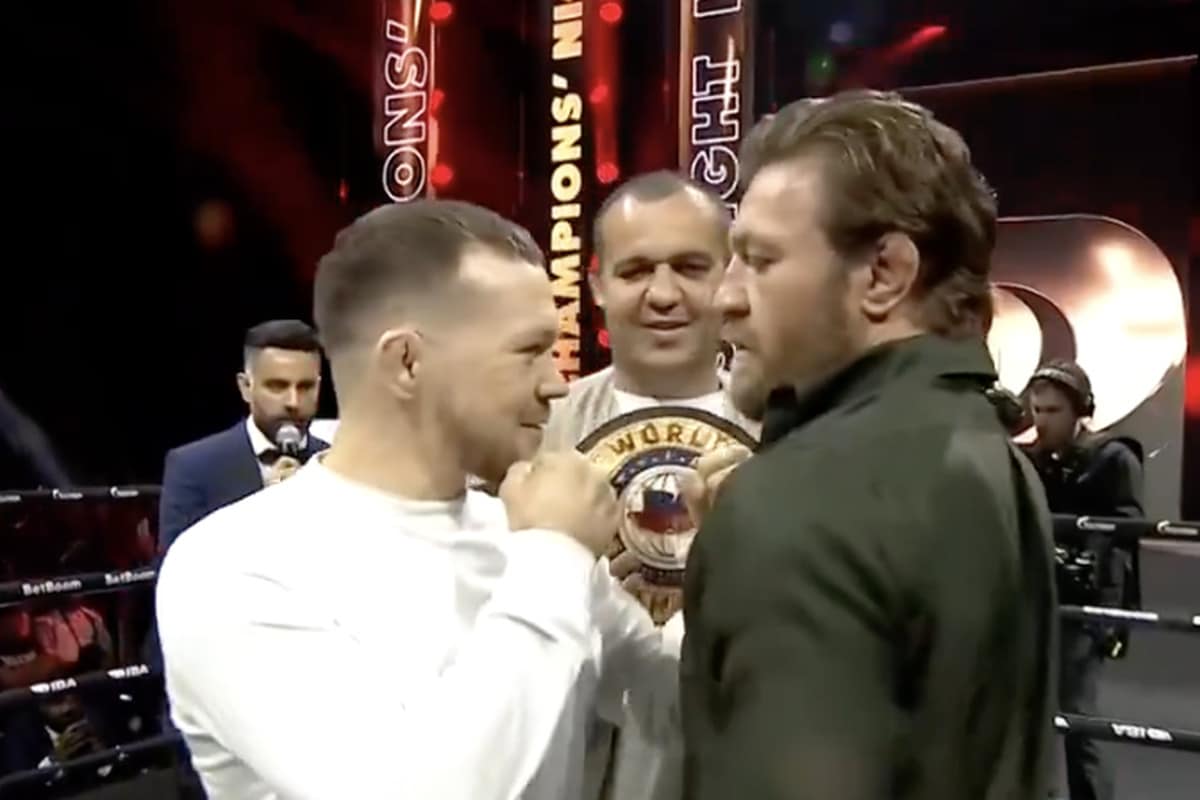 Conor McGregor faces off against Petr Yan at UAE event