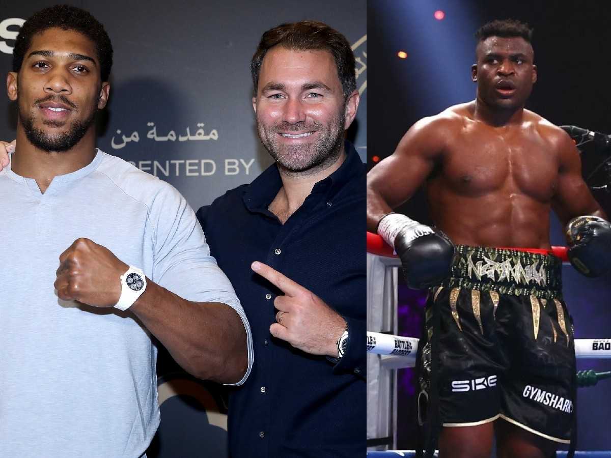 Eddie Hearn is interested in a potential fight between Francis Ngannou and Anthony Joshua