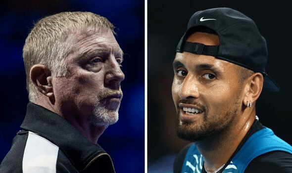 Boris Becker and Nick Kyrgios 