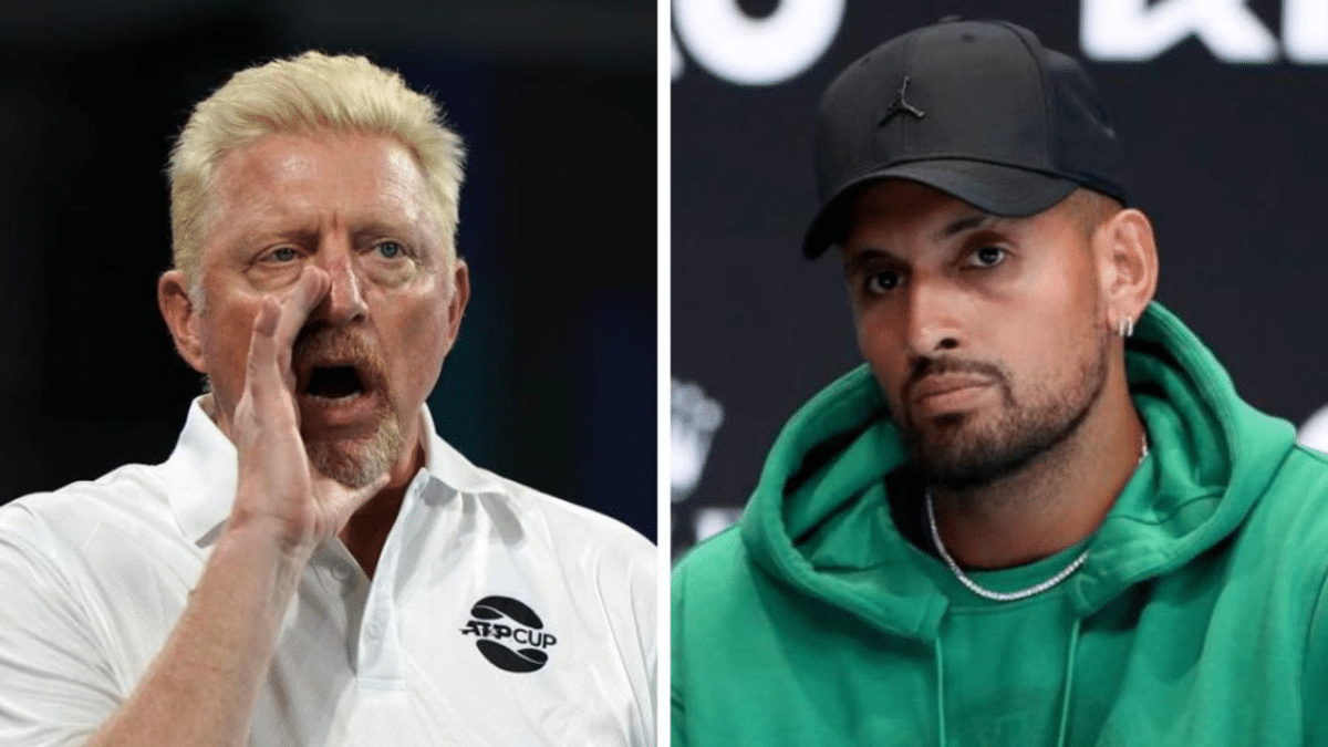 Boris Becker and Nick Kyrgios 