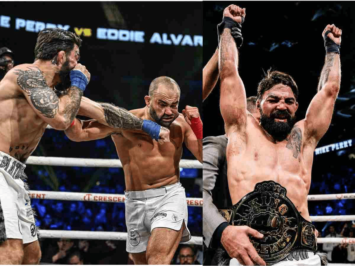 Mike Perry made Eddie Alvarez quit at BKFC