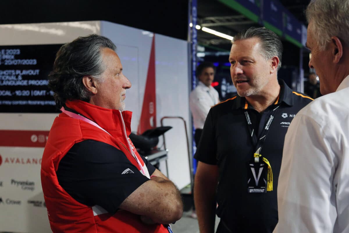 Michael Andretti and Zak Brown