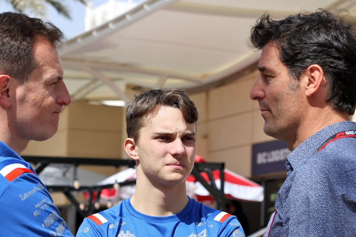 Oscar Piastri and Mark Webber