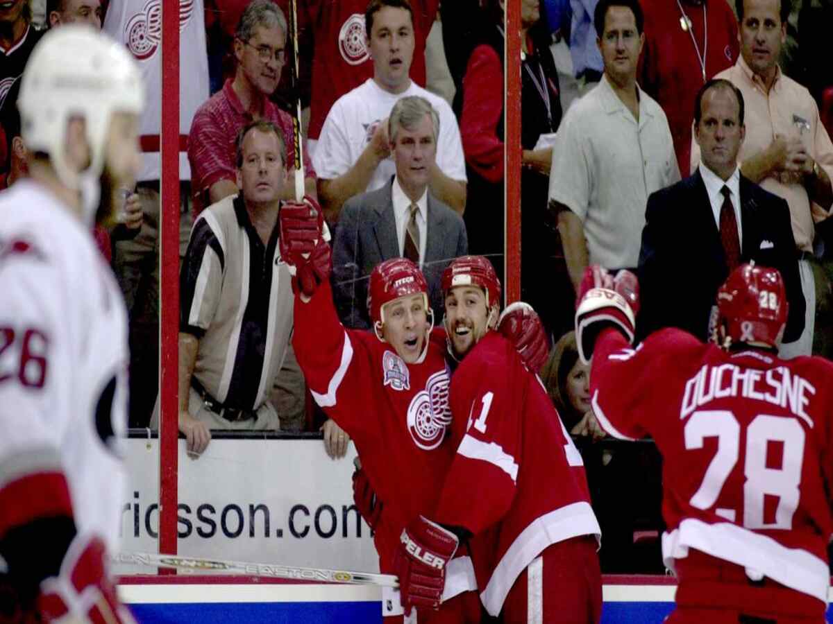 2002 Stanley Cup Final Detroit Red Wings vs. Carolina Hurricanes