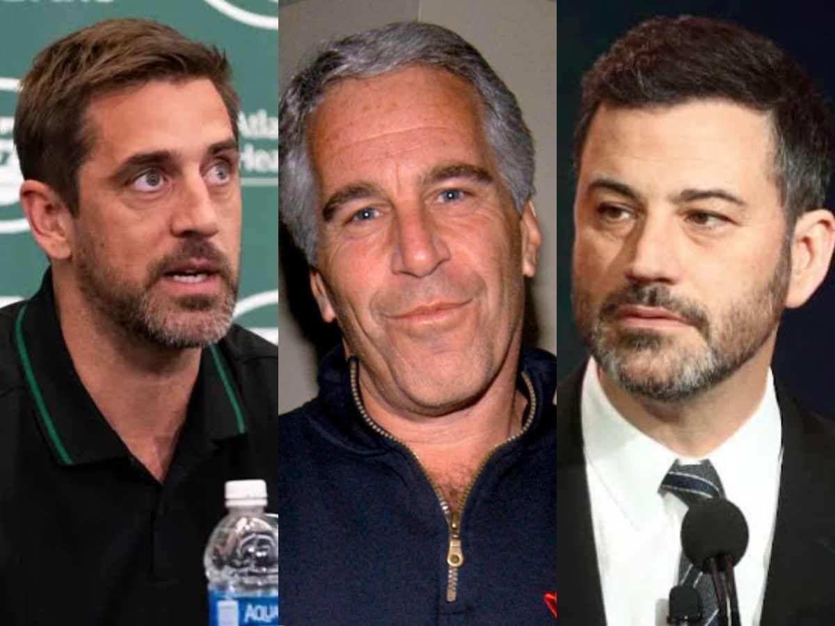 WATCH: Aaron Rodgers’ SHOCKING claim of Jimmy Kimmel being on Jeffrey Epstein Island backed by VIRAL video MMA fighter calling late night host ‘p*dophile’