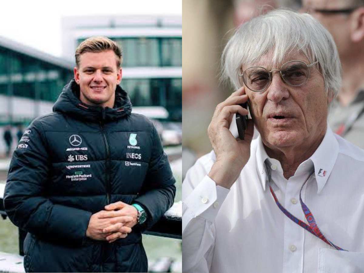 Mick Schumacher and Bernie Ecclestone 