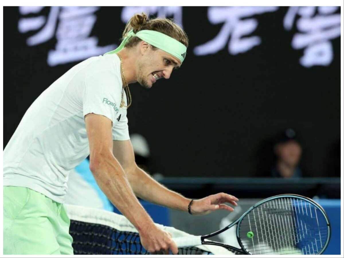 WATCH: Zverev SMASHES the net in a rage and they’ve got to bring out the repairman