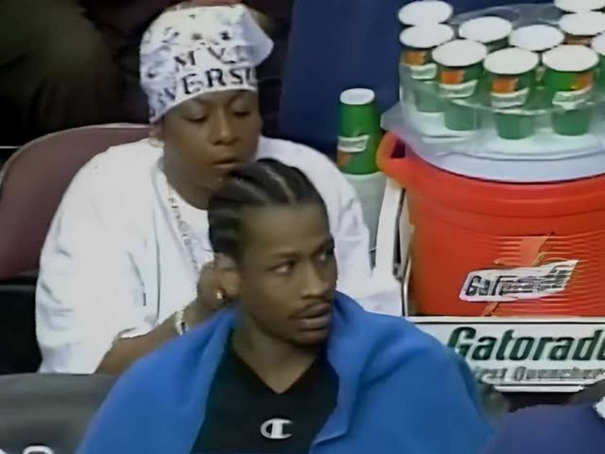 “Ja Morant gotta recreate this” – ICONIC video of Allen Iverson’s mother braiding his hair mid game resurfaces as fans reminisce former star’s presence