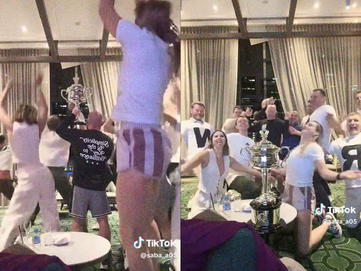 WATCH: Aryna Sabalenka and team drop a major celebration bomb on TikTok as night gets crazy for the 2024 Australian Open champion