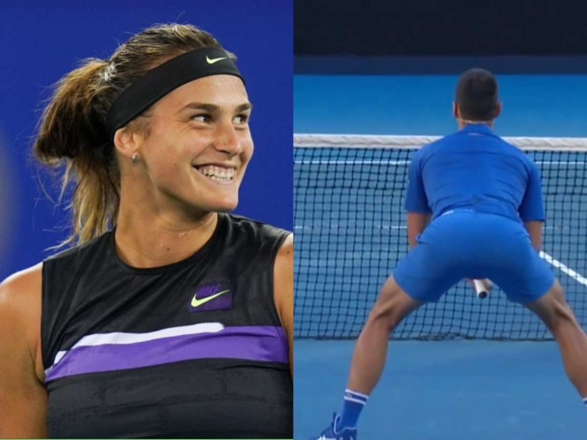 WATCH: “What a beautiful view!”- Aryna Sabalenka’s naughty description of Novak Djokovic’s a** goes viral