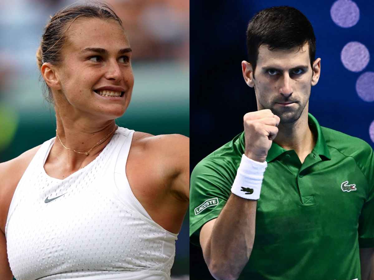 A funny banter broke out between Aryna Sabalenka and Novak Djokovic in the charity match ahead of the Australian Open from 14th January.