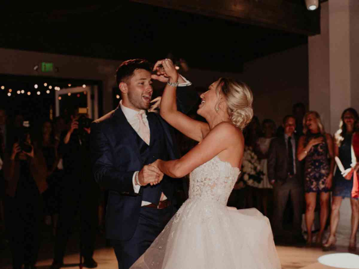 Baker and Emily Mayfield at their wedding