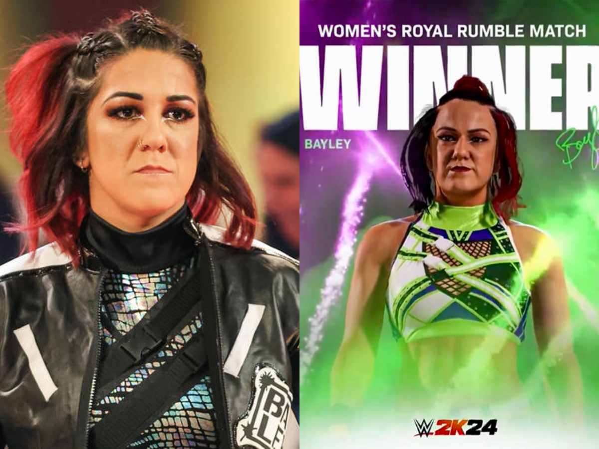 Bayley asks for help after WWE 2K24 reveals awful-looking in-game model of her after Royal Rumble victory