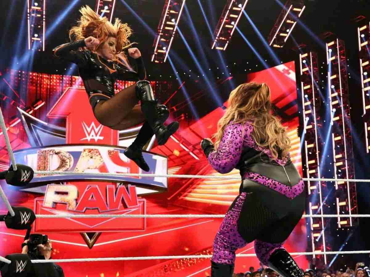 Becky Lynch and Nia Jax on WWE Raw Day 1