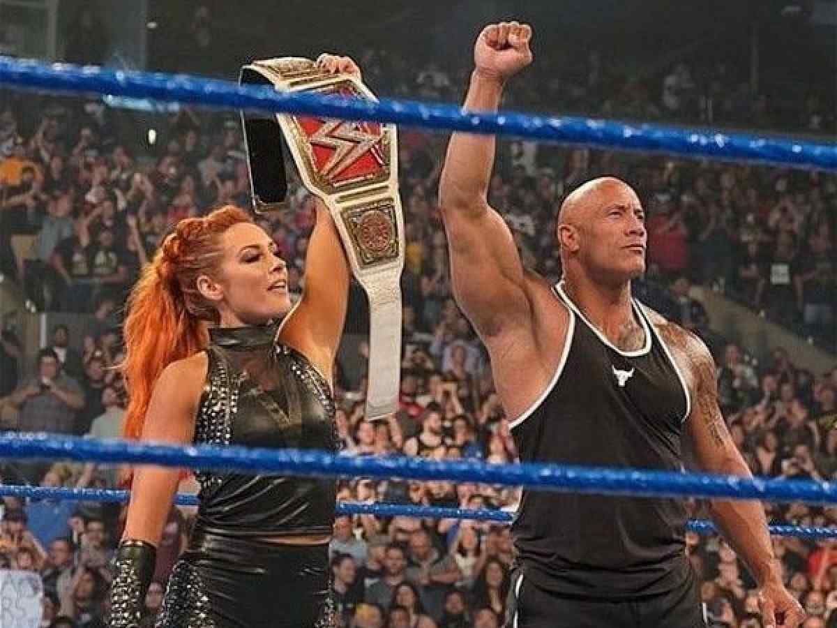 Becky Lynch and The Rock 