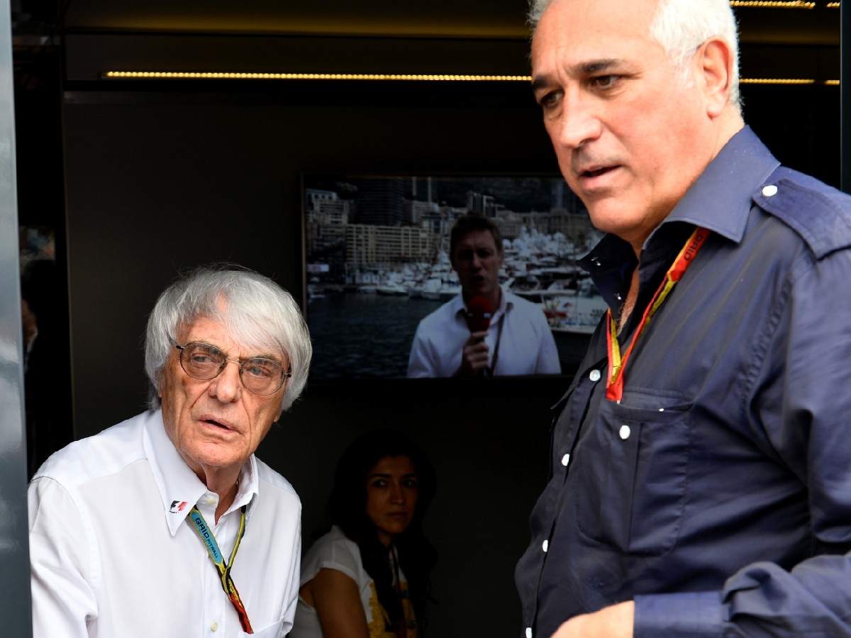 Bernie Ecclestone and Lawrence Stroll