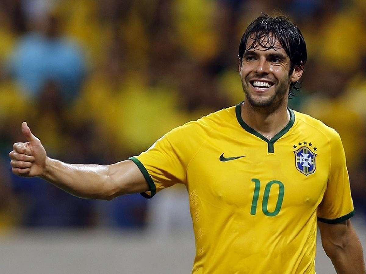 Brazilian legend, Kaka in his final match for Brazil prior to his retirement in 2017