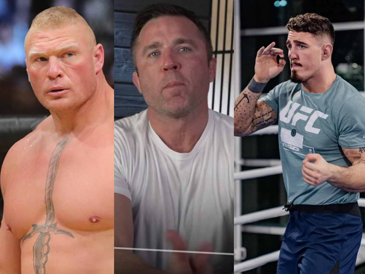 Fans react to Chael Sonnen advocating Brock Lesnar against Tom Aspinall