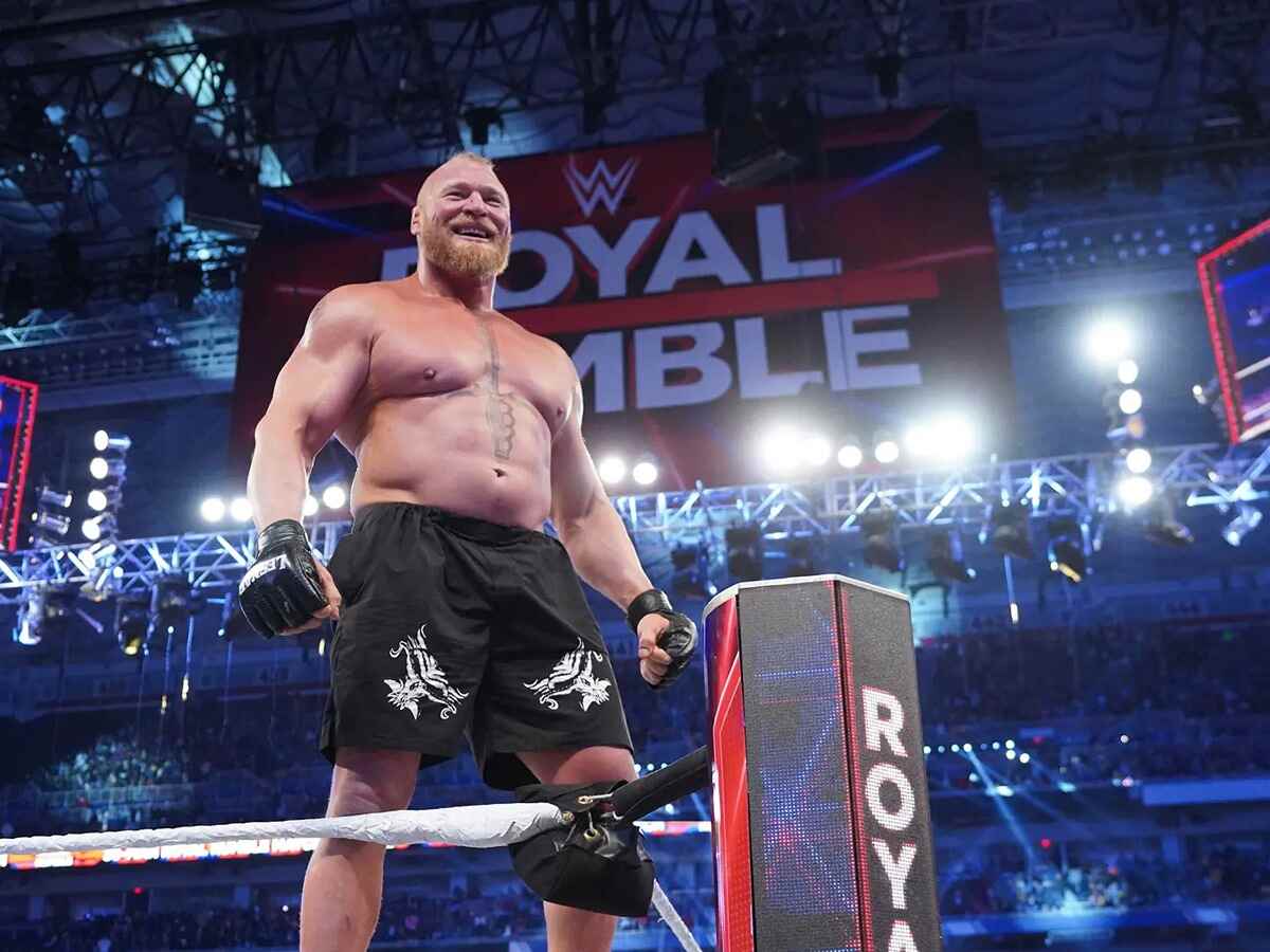 Brock Lesnar at Royal Rumble 2022