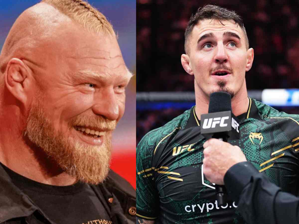 “Has officially lost his god damn mind” – UFC legend wanting Brock Lesnar to fight Tom Aspinall at UFC 300 has fans going crazy