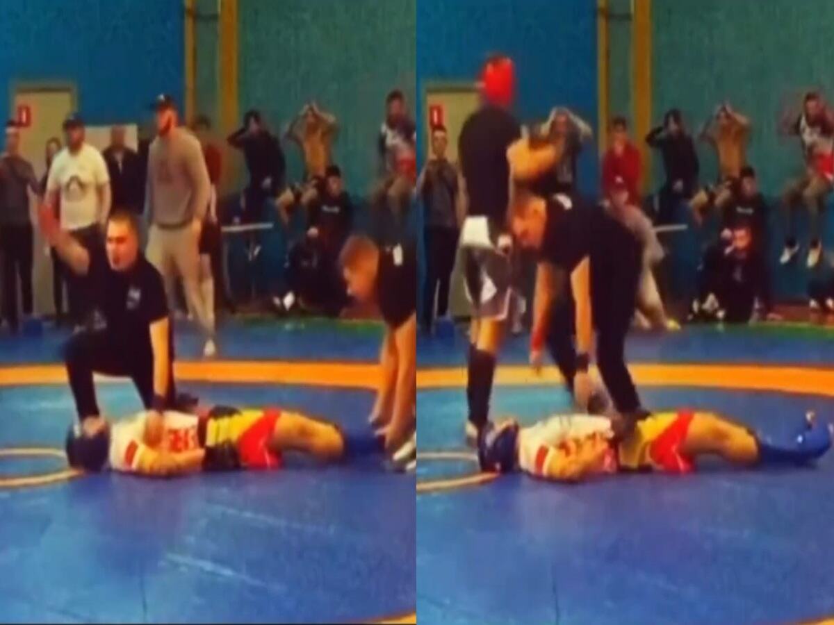 Brutal knockout in a Sambo match