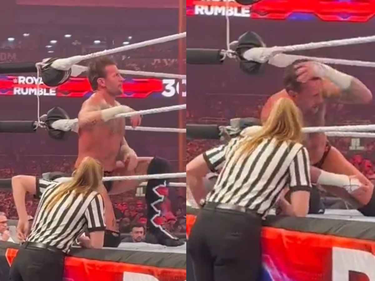 WATCH: Stressed CM Punk caught informing WWE referee about his injury during Royal Rumble match in unseen footage