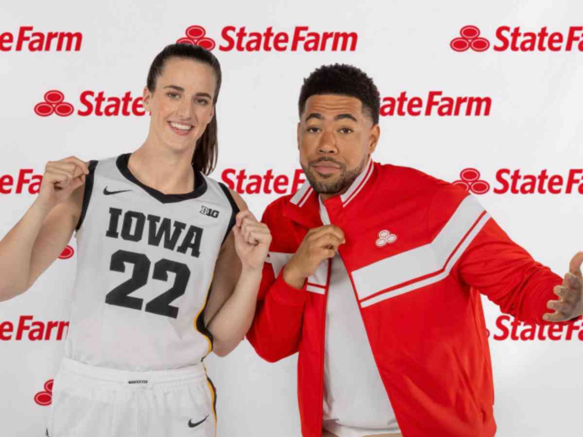 Caitlin Clark in a promotional post for Statefarm NIL deal