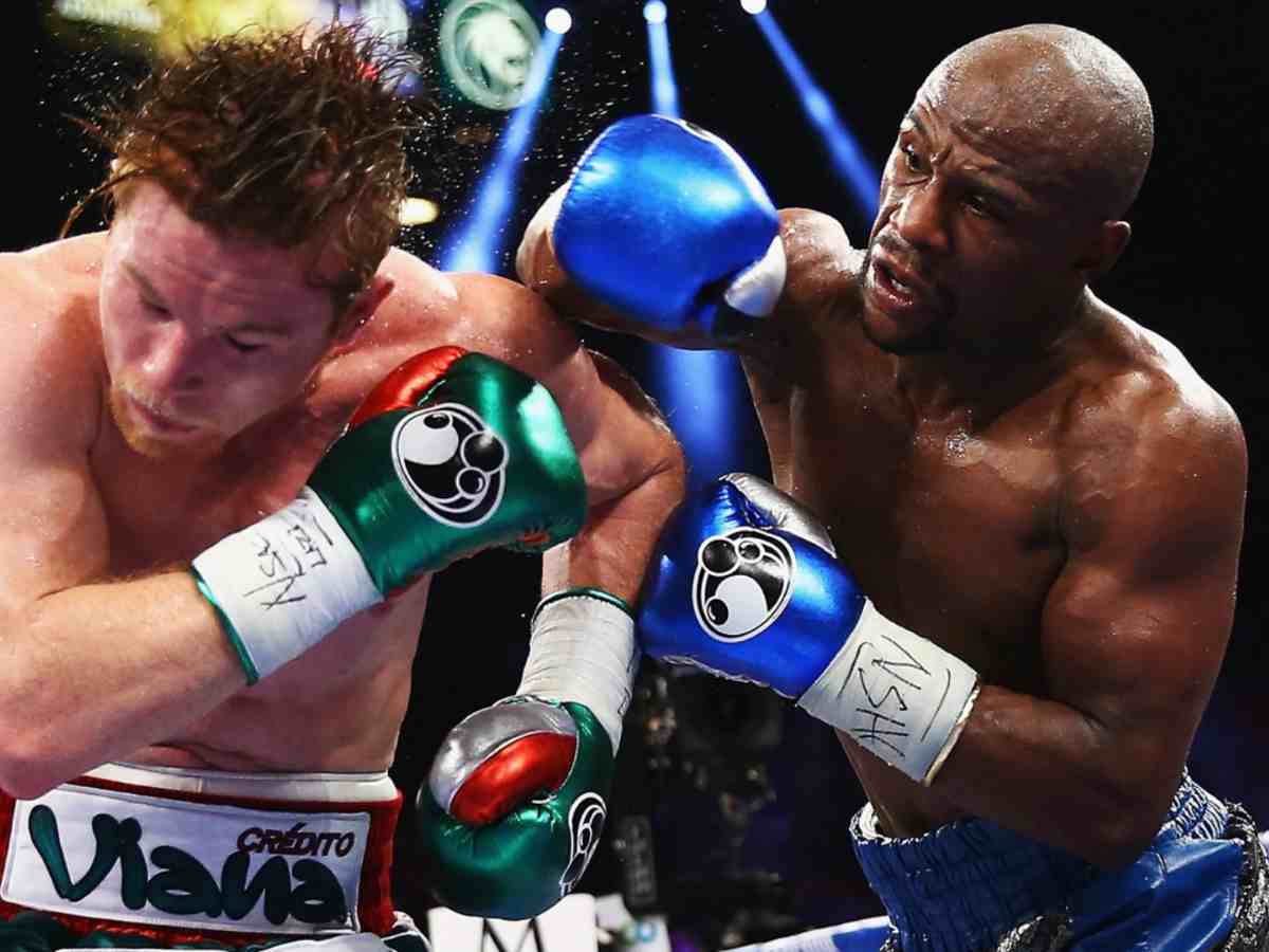 Canelo Alvarez and Floyd Mayweather