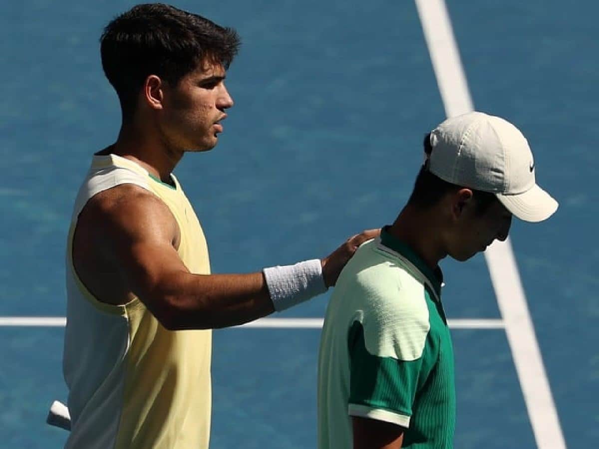 “We will play again,” Carlos Alcaraz leaves an endearing message for Shang Juncheng after the Chinese teenage sensation pulls out mid-match owing to health complications