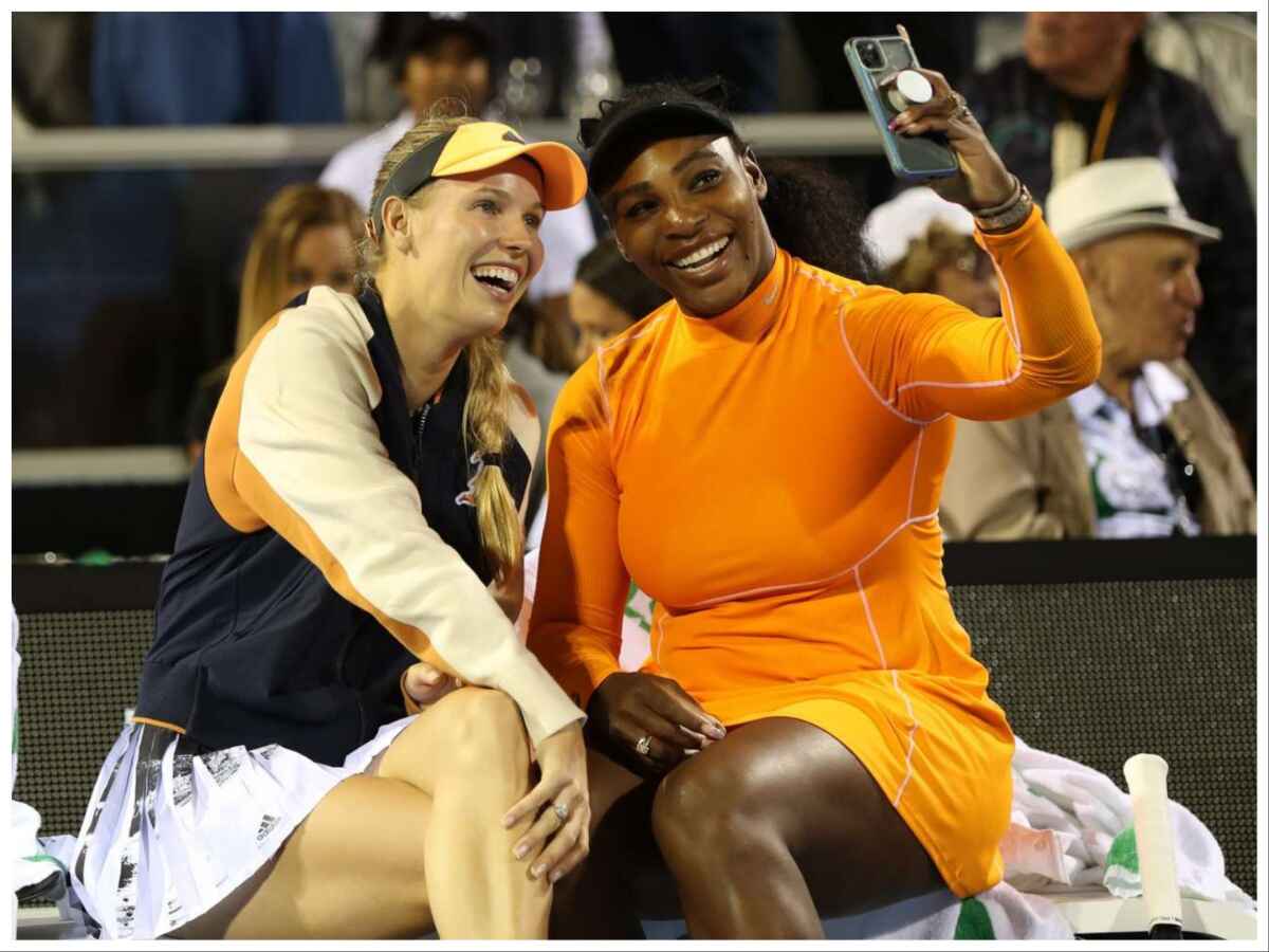 Caroline Wozniacki and Serena Williams