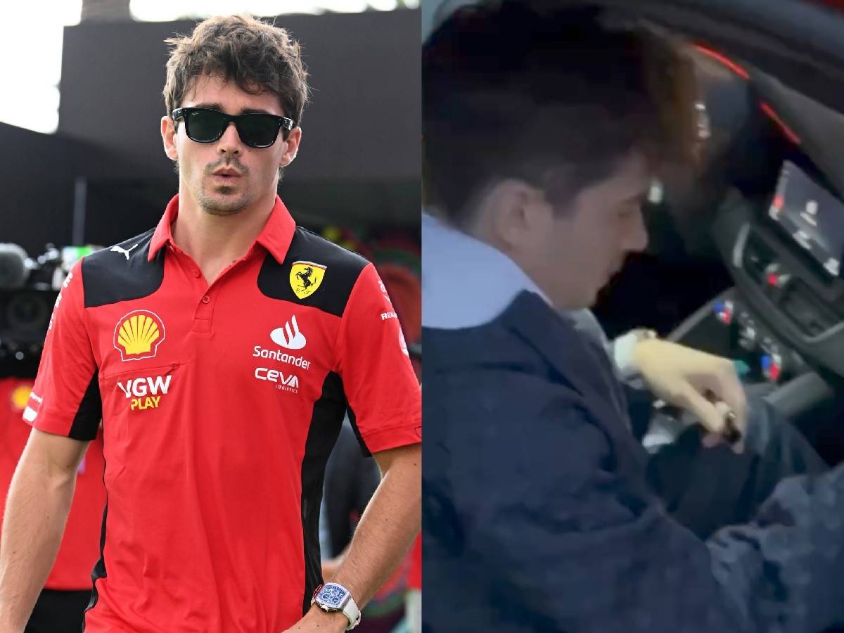 WATCH: Charles Leclerc breaks ‘only sign a Ferrari’ promise as he’s spotted signing $288K worth Alfa Romeo