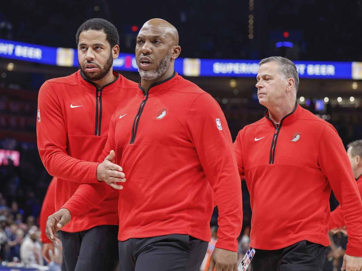 Chauncey Billups had to be escorted off the court by his staff after he was ejected for approaching referees on the court