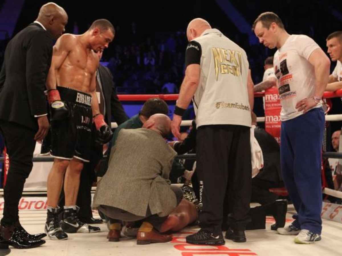 Chris Eubank Sr. almost took his oponnent’s life and stopped his son from making the same mistake