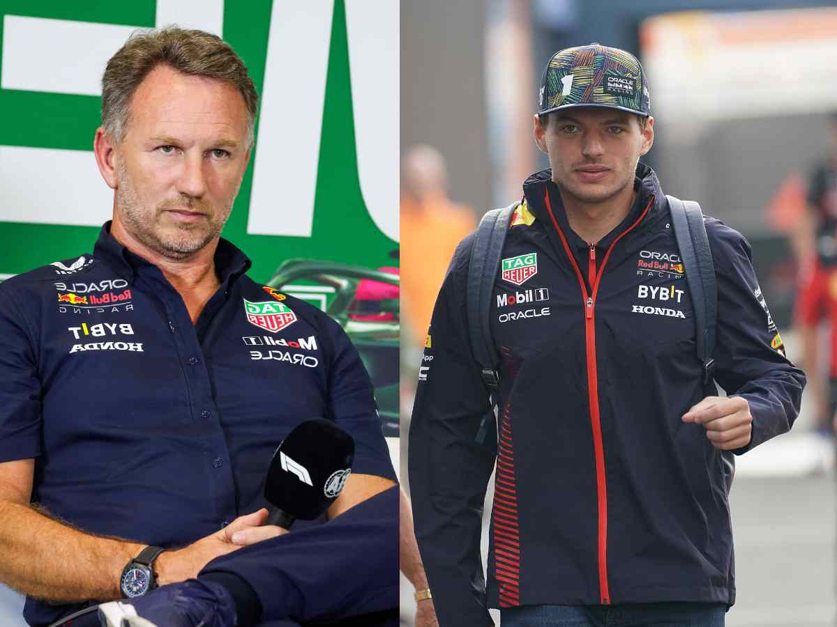 Christian Horner and Max Verstappen