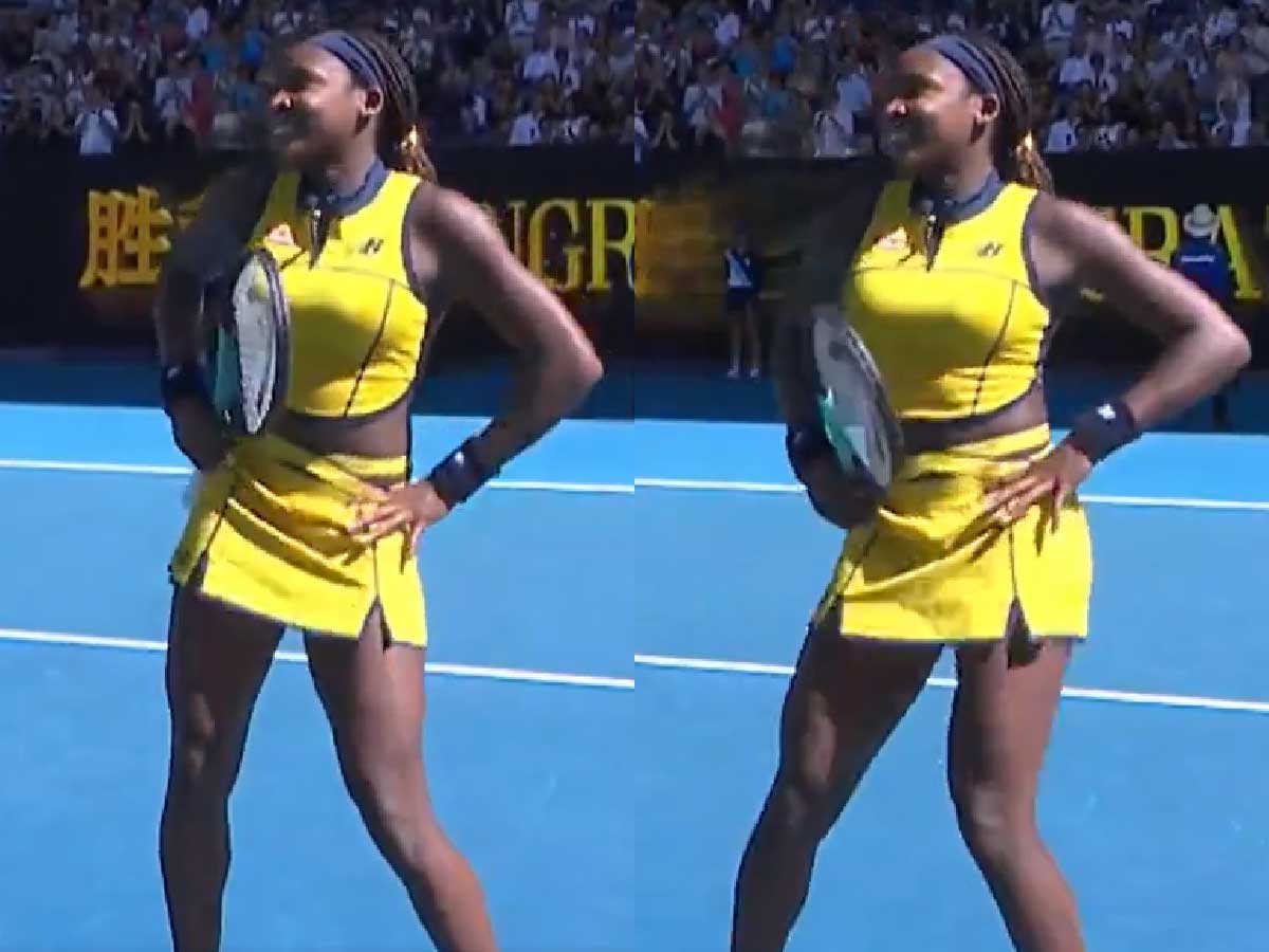 WATCH: “No match to dance about”- Coco Gauff’s celebratory wiggle gets trolled online as she barely makes it to the semifinals at the Australian Open after a subpar performance