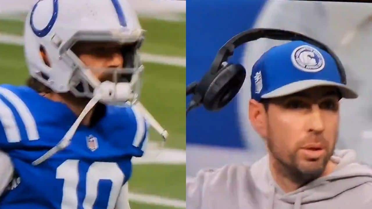 WATCH: Colts HC Shane Steichen yells at QB Gardner Minshew on the field with the season on the line against the Texans