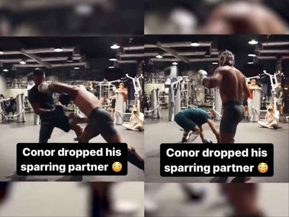 WATCH: Conor McGregor DROPPING sparring partner resurfaces ahead of much-anticipated Michael Chandler fight