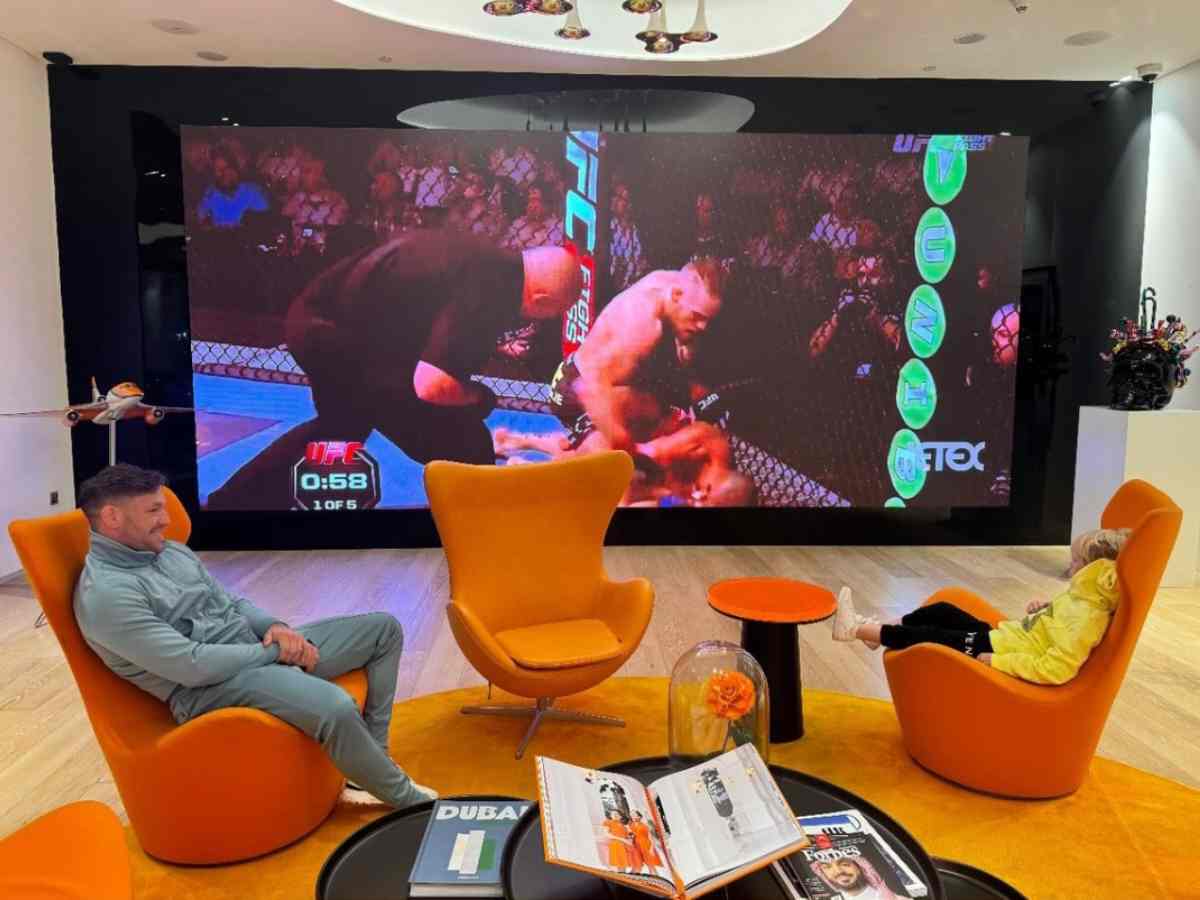 Ahead of International fight week return, Conor McGregor makes son watch early UFC knockouts on private home theatre