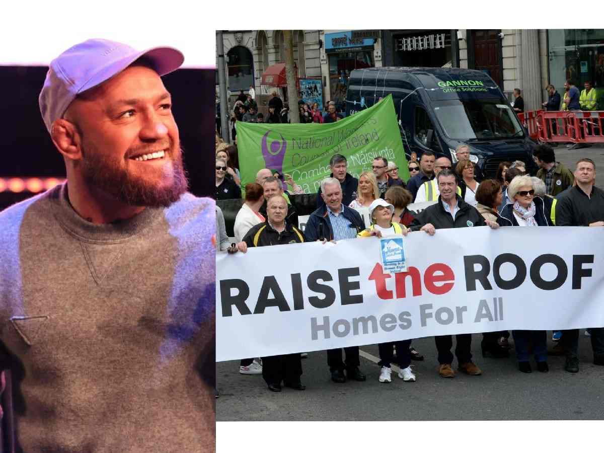 “Close to a 1000 homes in construction” – Presidential aspirant Conor McGregor’s philanthropic endeavor addressing the housing crisis, wins the heart of fans