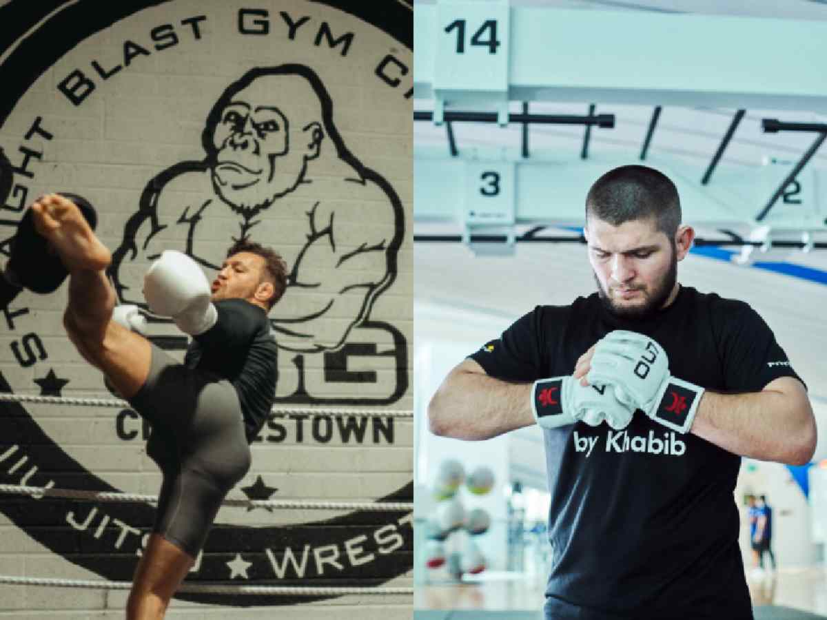 Conor McGregor at Straight Blast Gym; Khabib Nurmagomedov