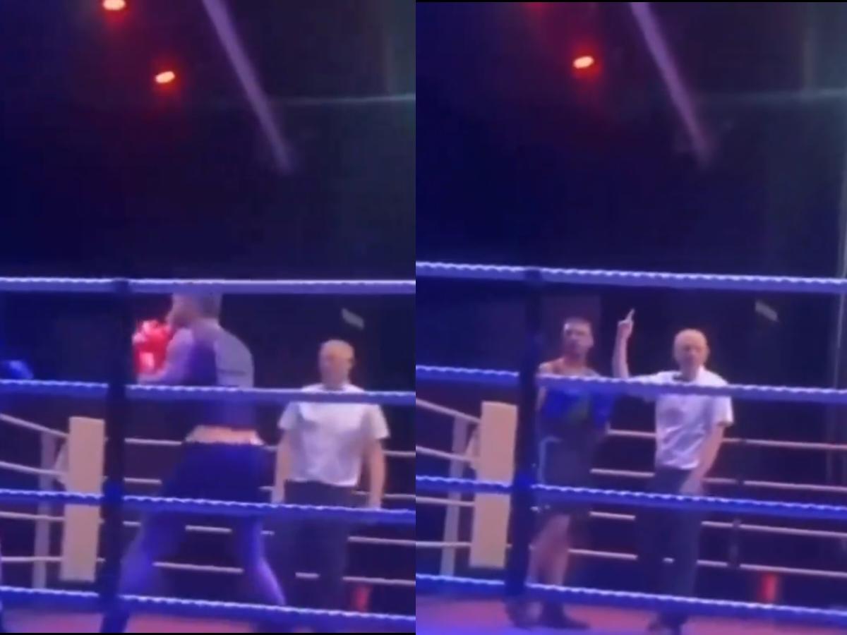 Watch: ‘Boxing’s too corrupt’- Referee’s bizarre stoppage in regional boxing fight irks combat sports fans