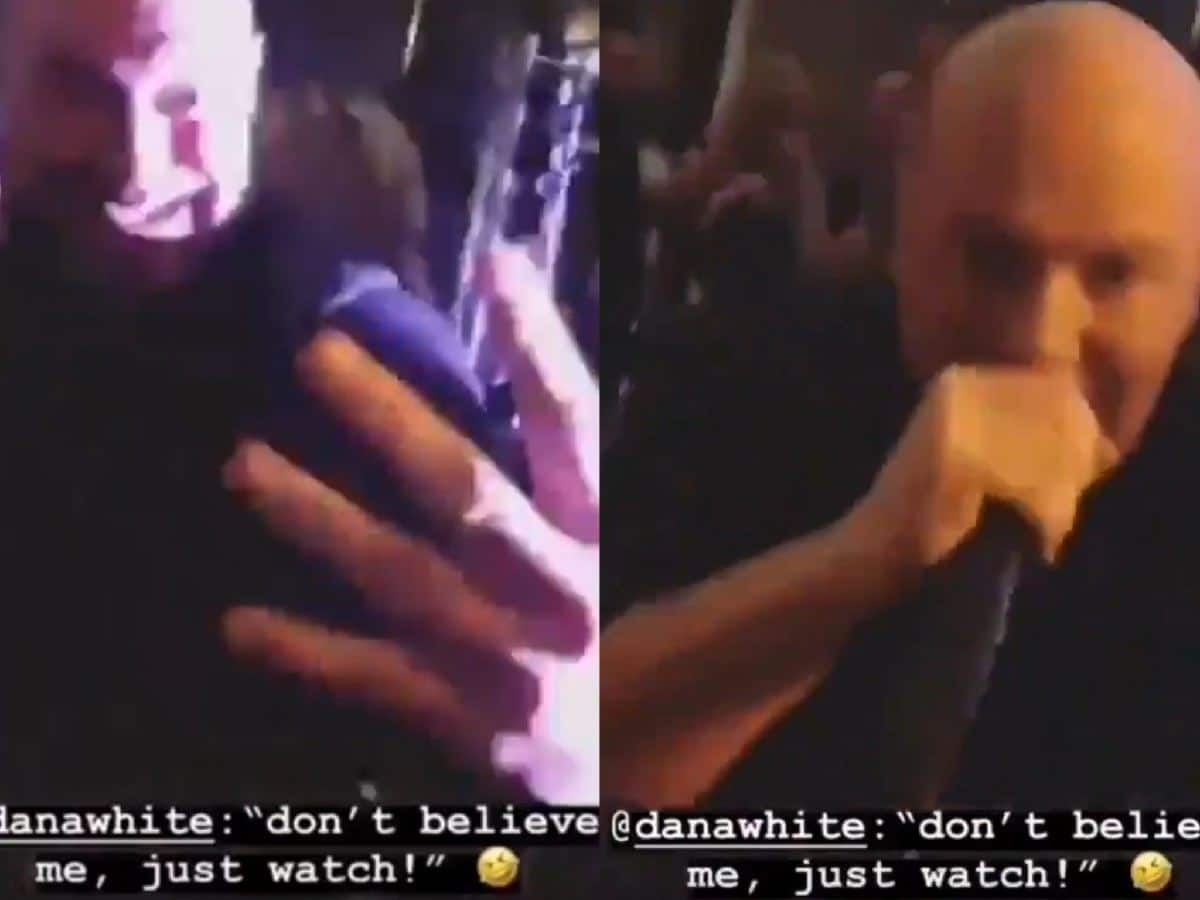 WATCH: Dana White going CR*ZY at UFC Apex party singing Bruno Mars’ hit song ‘Uptown Funk