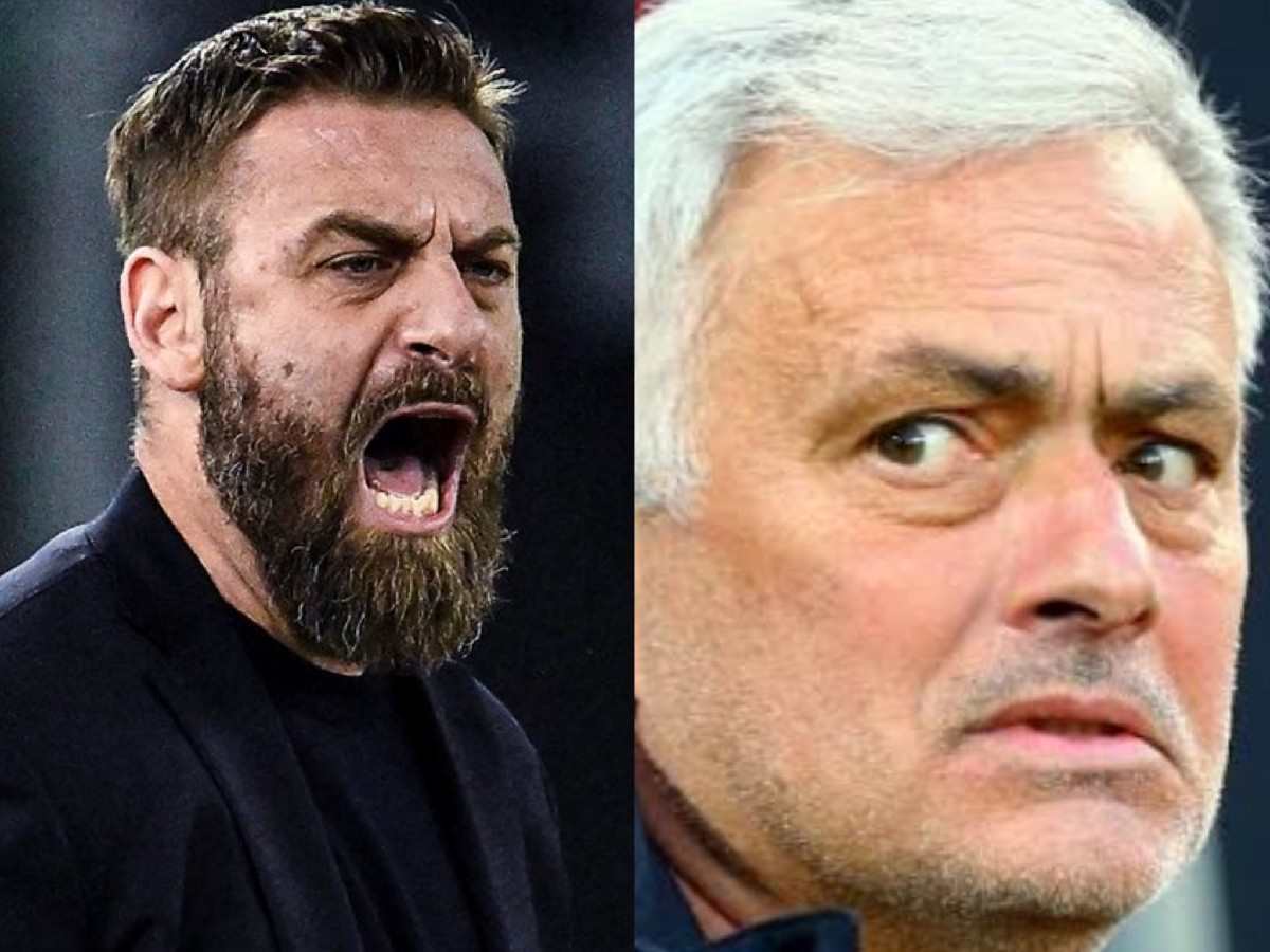 Daniele De Rossi and Jose Mourinho