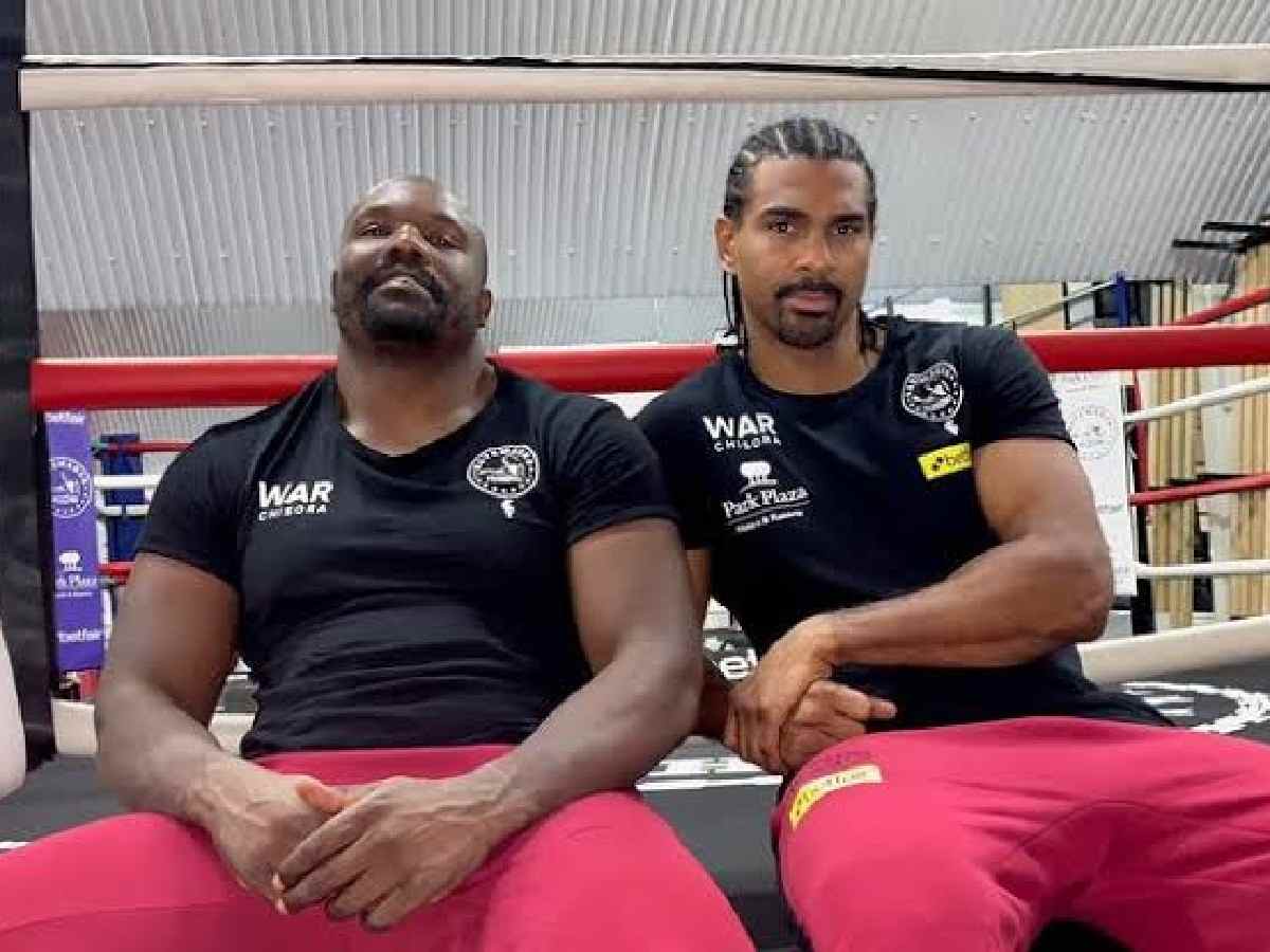 David Haye with Derek Chisora