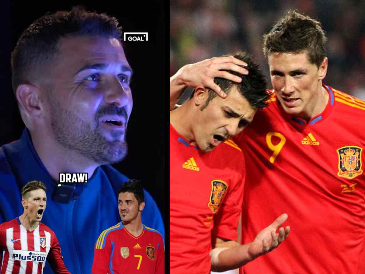 WATCH: Barcelona legend David Villa REFUSES to pick anybody over his friend Fernando Torres — Fans call him ‘delusional’