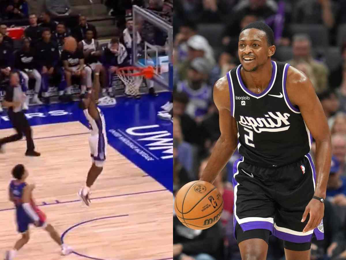 WATCH: “Got scared by Killian Hayes” – De’Aaron Fox bizarrely missing the ‘easiest of dunks’ against the Pistons sparks crazy reactions on social media