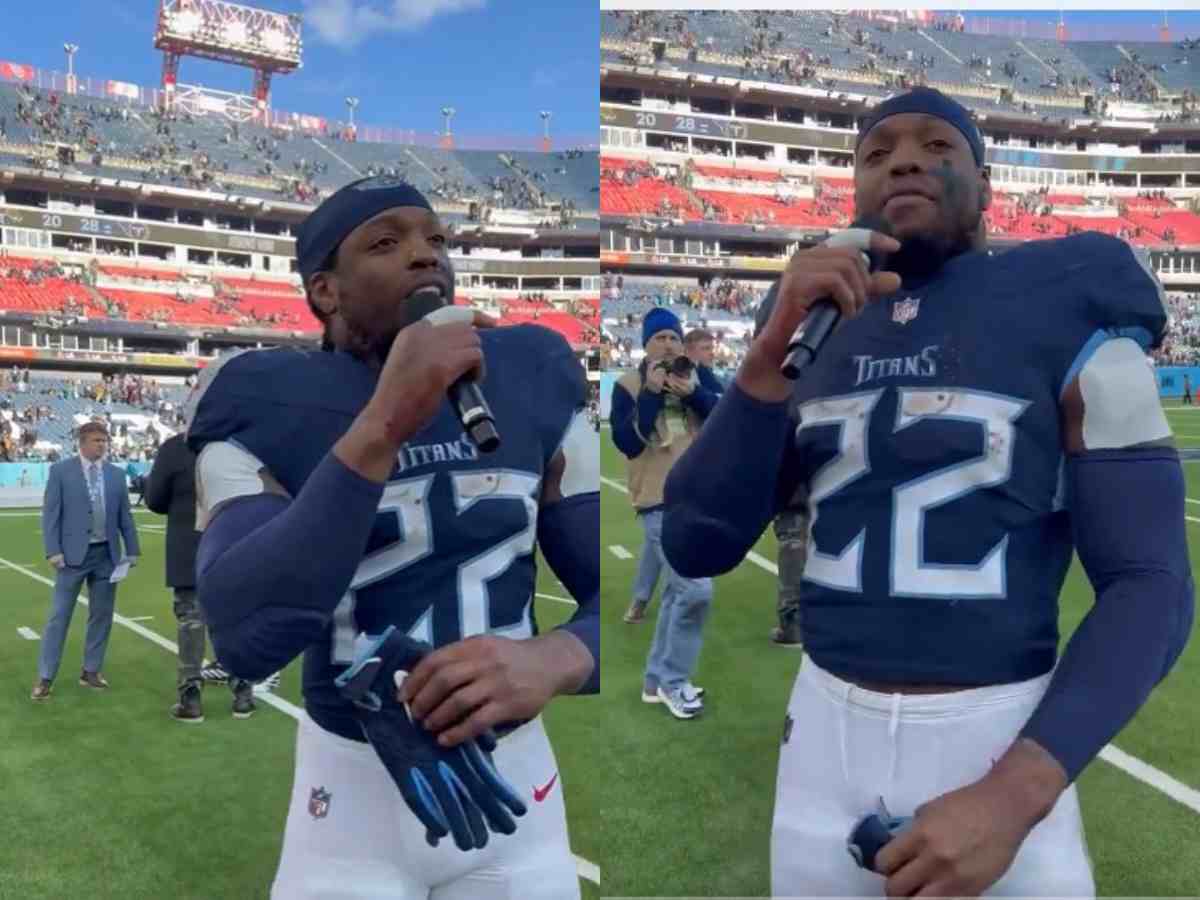 WATCH: “Greatest 8 years of my life!” – Derrick Henry bids an emotional farewell to Tennessee fans following his final game for the Titans