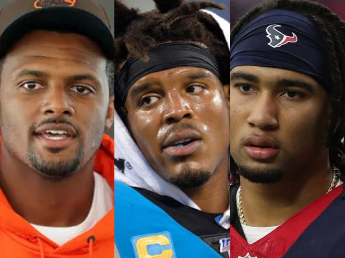 Cam Newton makes Deshaun Watson awkward while confronting him about Texans QB CJ Stroud taking over his ex-team amid ‘death stare saga’