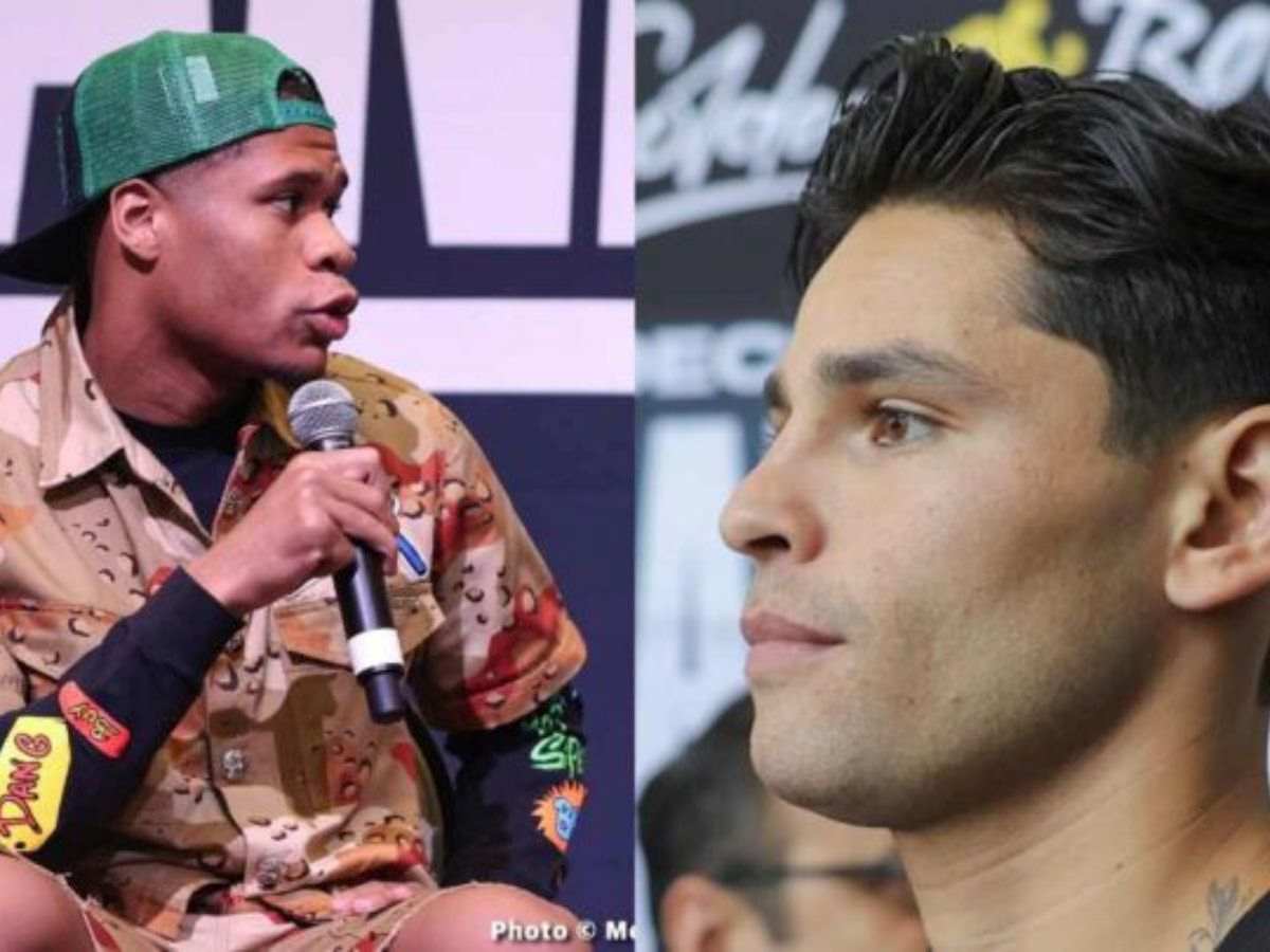 WATCH: Devin Haney gets fed up of Ryan Garcia after hilarious rap freestyle during face-to-face interview