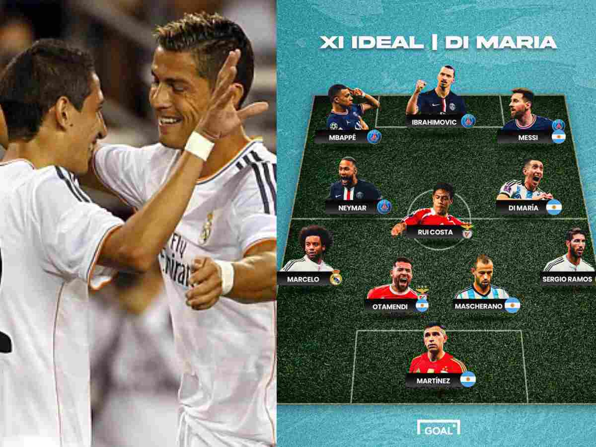 Angel Di Maria snubs Cristiano Ronaldo for Zlatan Ibrahimovic while naming his ‘ideal’ all-time teammate XI